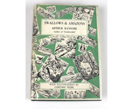 Arthur Ransome: 'Swallows and Amazons', 1932, edition, 8vo, hard cover, published by Jonathan Cape, London, December 1932, 7s