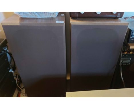 A pair of vintage Kef hi-fi speakers