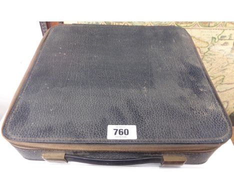 A vintage Olympia Splendid 66 travel typewriter in original travel case