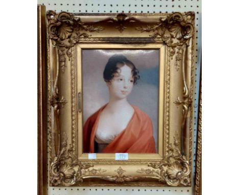 An ornate gilt framed reproduction oil on canvas portrait of an 18th Century male figure - sold with an ornate gilt framed co
