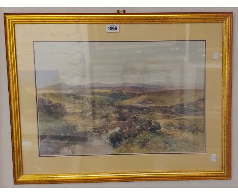 F.J. Widgery: a gilt framed limited edition large format coloured print entitled 'Moor Gate' - with certificate verso - sold 