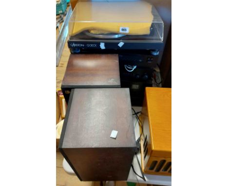 A stacking HiFi system comprising Ariston Q-Deck Transcription Turntable, Proton AT 200 stereo tuner, Proton AM-200 Stereo In