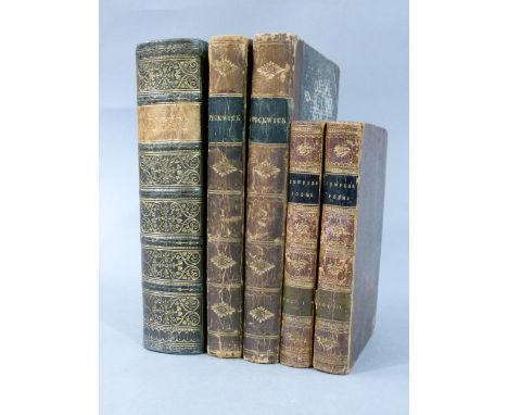 Dickens, Charles - Bleak House, one volume, first edition printed 1853 by Bradbury and Evans, gilt tooled spine gilt and marb