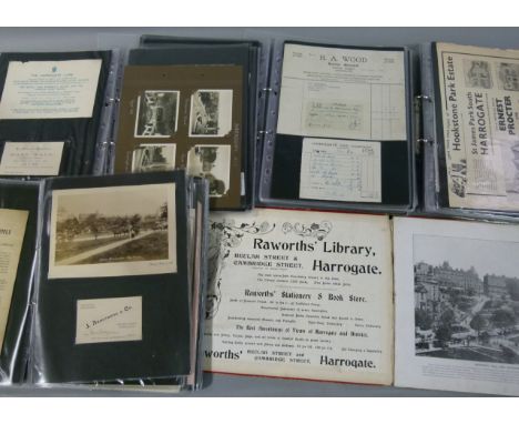 An interesting collection of Harrogate and Knaresborough ephemera to include: Harrogate and District Agricultural Society 2nd