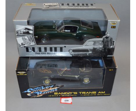 Four boxed Film and TV related diecast model cars in 1:18 scale,  Greenlight 'Fast & Furious' 1969 Dodge Charger and  1969 'C