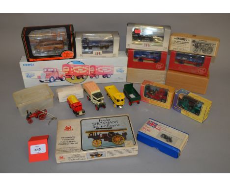 A mixed group of nine boxed diecast models by Corgi, EFE and others, including Corgi 97920 Scammell Highwayman and Trailer 'E