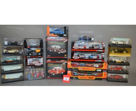 A mixed lot of boxed die-cast models including 1/43 and 1/36 scale examples, Mostly VG boxed (approx 22)