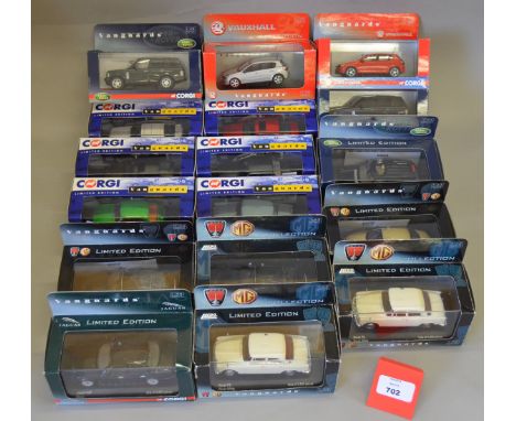 17 x Corgi Vanguards diecast model cars. Boxed, VG. 