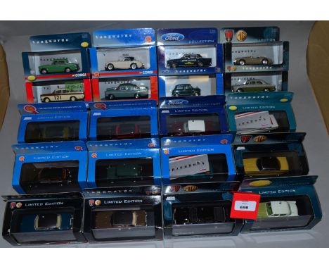 18 x Corgi/Lledo Vanguards diecast models, including Hidden Treasures. VG, boxed.