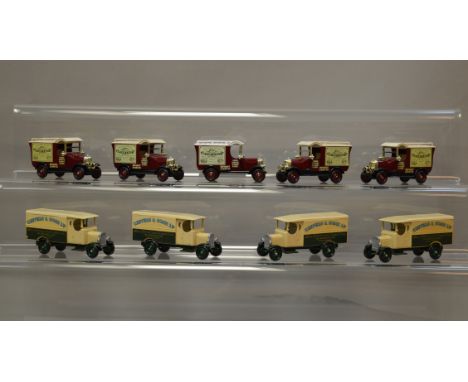 49 x unboxed Lledo pre-production prototype models, mostly in resin, including: 4 x DG43 001a 1931 Morris Van in 'Chivers' li