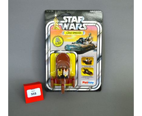 Palitoy Star Wars Land Speeder diecast model. M in E clear bubble on VG punched card.