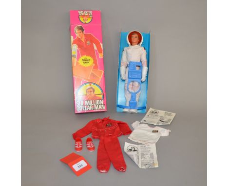 Denys Fisher Six Million Dollar Man Colonel Steve Austin action figure, dressed in Mission to Mars outfit. Boxed and E, with 