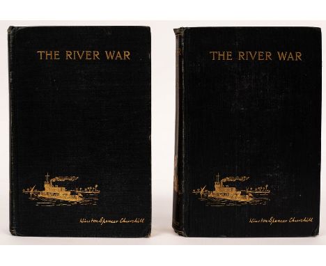 Churchill, Sir Winston Spencer. The River War, First Edition, 2 vols.,1899. 8vo., orig. black cloth gilt (inner joint of vol 