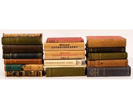 Wells, H. G. Kipps, First Edition, 1905 and 16 others by the same. 8vo., orig. cloth (17)