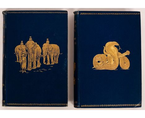 Kipling, Rudyard. The Jungle Book, 1894; The Second Jungle Book, 1895. First Editions, 8vo., orig. cloth, gilt, t.e.g., cloth
