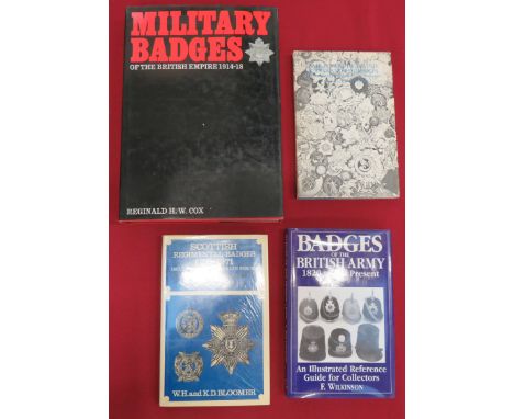 Badge Orientated Booksconsisting Military Badges Of The British Empire 1914-18 by Cox ... Badges Of The Highland And Lowland 