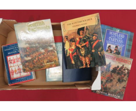Quantity of Military Uniform Booksincluding British Military Uniforms 1768-96 ... The Uniforms & Histories Of The Scottish Re
