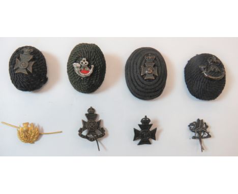 Officer Fur Cap Cord Bossesconsisting blackened Vic crown Central London Rangers on black oval boss ... Blackened Vic crown 5