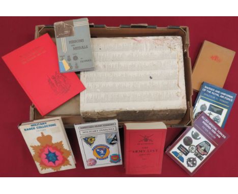 Selection of Military Booksincluding Heraldry In War ... Military Badge Collecting ... Badges And Uniforms Of The Royal Air F
