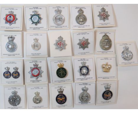 Fire Service and Police Cap Badgesincluding plated and enamel, KC NFS ... Plated and enamel AFS ... Anodised QC Army Fire Ser