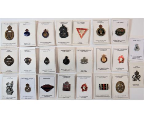 Lapel Badges Including Militaryincluding silver KC ARP ... Brass KC On War Service 1915 ... Brass and enamel KC Women's Land 