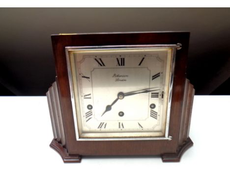A J W Benson of London Art Deco mantel clock  