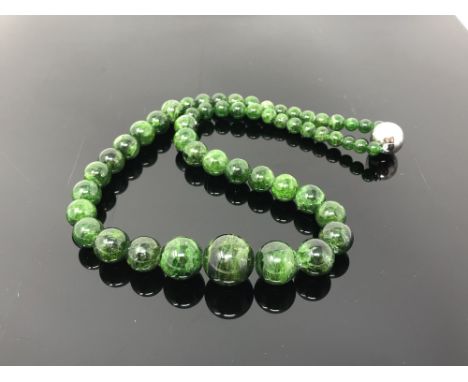A jade necklace