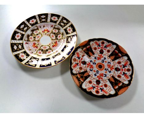 A Royal Crown Derby Imari plate no. 2451, together with a further Ashworth Brothers Imari plate 