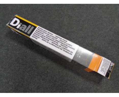 A Diall work light tripod, boxed.