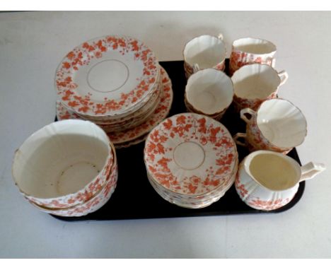 A thirty-nine piece antique Forster china tea service 