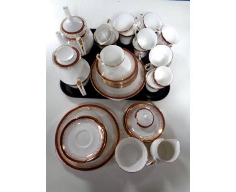 A tray containing a 45 piece Royal Grafton Majestic tea service  