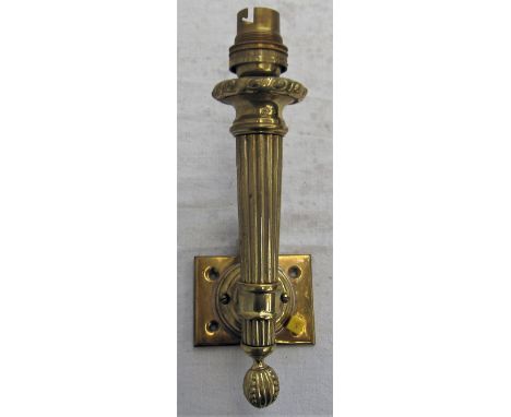 Pullman Car brass Down Light minus glass shade.