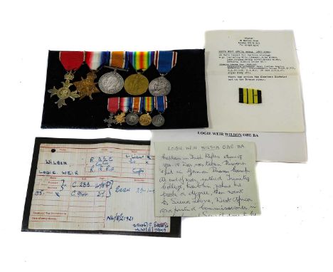 A First World War OBE Group of Five Medals, awarded to 2.LIEUT. L.(Logie) W.(Weir) WILSON A.S.C.(later Captain Royal Irish Ri