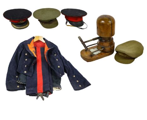 A Mess Dress Uniform to a Major, Royal Artillery, comprising a jacket with brass buttons and a pair of trousers af; also, two