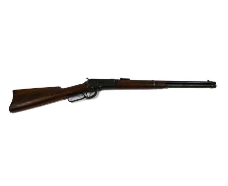 A Deactivated Winchester Model 1892 Under-lever Short Rifle, in .44 W.C.F. calibre, no.780803, the 50.5cm barrel marked with 