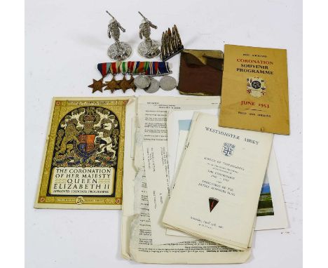 A Second World War Commando Group of Seven Medals, awarded to 14241626 Lance Corporal John Henry Fletcher, Royal Armoured Cor