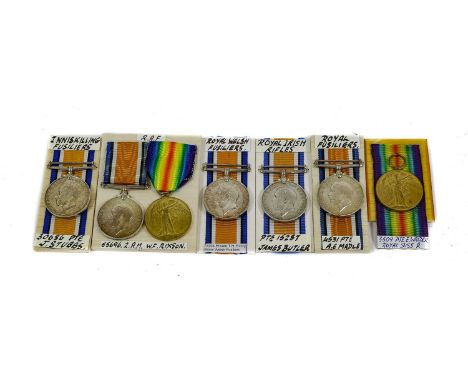 A First World War Pair, comprising British War Medal and Victory Medal, awarded to 55696. 2.A.M. W.F.RIXON. R.A.F.; a Victory