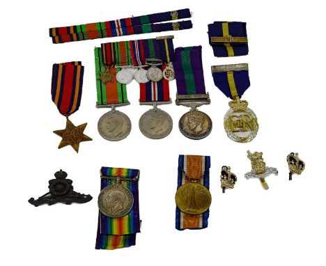 A Second World War Group of Five Medals, comprising Burma Star, Defence Medal, War Medal, General Service Medal 1918-62 with 