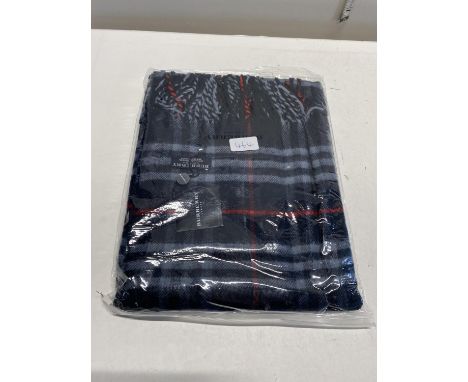 A new with tags Burberry 100% lambs wool Navy shawl 206 x 70cm