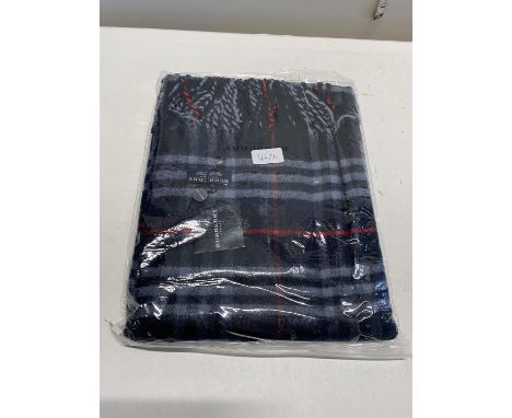 A new with tags Burberry 100% lambs wool Navy shawl 206 x 70cm