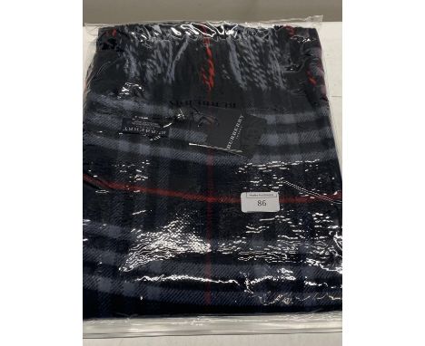 A new with tags Burberry 100% lambs wool Navy shawl 206 x 70cm