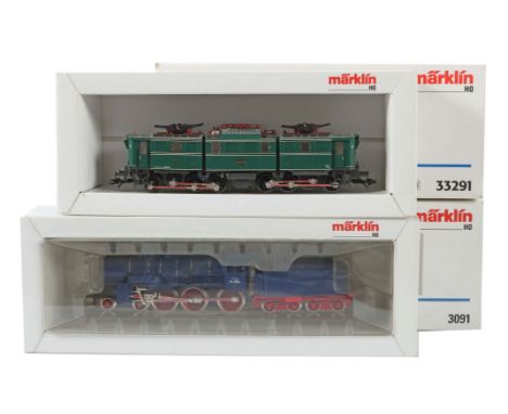 2 LoksMärklin, Spur H0, 33291, Delta- und Digitalsystem, E-Lok BR E 91, im OK mit Beilagen ohne Blister, kl. Fehlstelle an Au