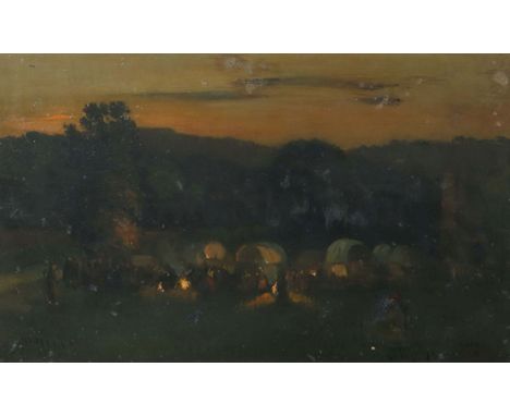 Faure, AmandusHamburg 1874 - 1931 Stuttgart, Stud. an der Akad. Stuttgart bei Herterich, Grethe und Kalckreuth. "Ziegeunerlag