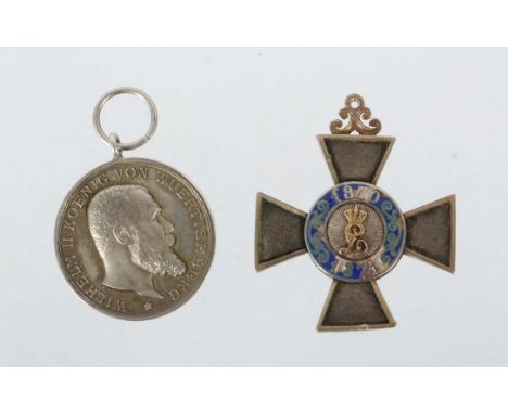 2 OrdenKaiserreich, 1 x Königreich Bayern, Verdienstkreuz für die Jahre 1870/1871; 1 x Tapferkeits-Medaillie Wilhem II; part.