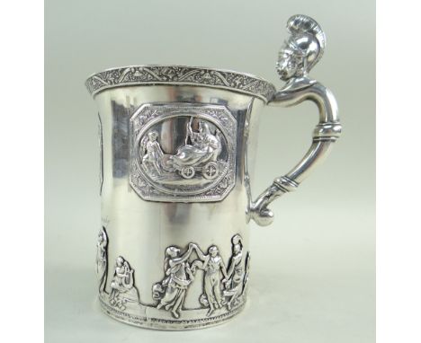 LARGE RUSSIAN ROYAL PRESENTATION NEOCLASSICAL SILVER CUP, St Petersburg 1831, makers mark PM probably for M. A Muller, with f