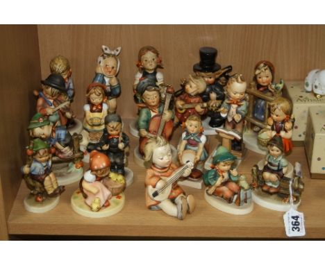 NINETEEN HUMMEL/GOEBEL FIGURES, to include 'Wayside Harmony' HUM111, 'School Girl' HUM81, 'Signs of Spring' HUM203, 'Band Lea