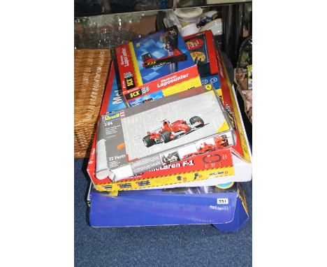 A BOXED SCALEXTIC FORMULA ONE X3 RACING SET, with both cars and track etc, a boxed Tecni Toys SCX McLaren F1 Racing Set, C.20