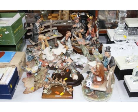 VARIOUS CAPODIMONTE FIGURES/GROUPS, to include Limited Edition figure group of two tramps playing cards by Scotti No.169 (cer