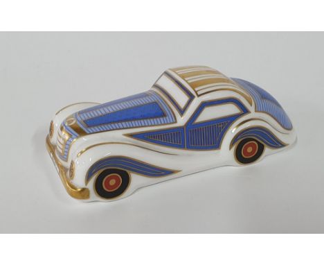 Royal Crown Derby "Treasures of childhood" ceramic car,11 cm long 