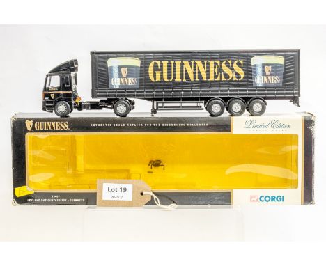 Manufacturer  - Corgi | Description - Guinness Leyland DAF Curtainside Trailer | Stock Code - 75407 | Notes - None| Scale - 1